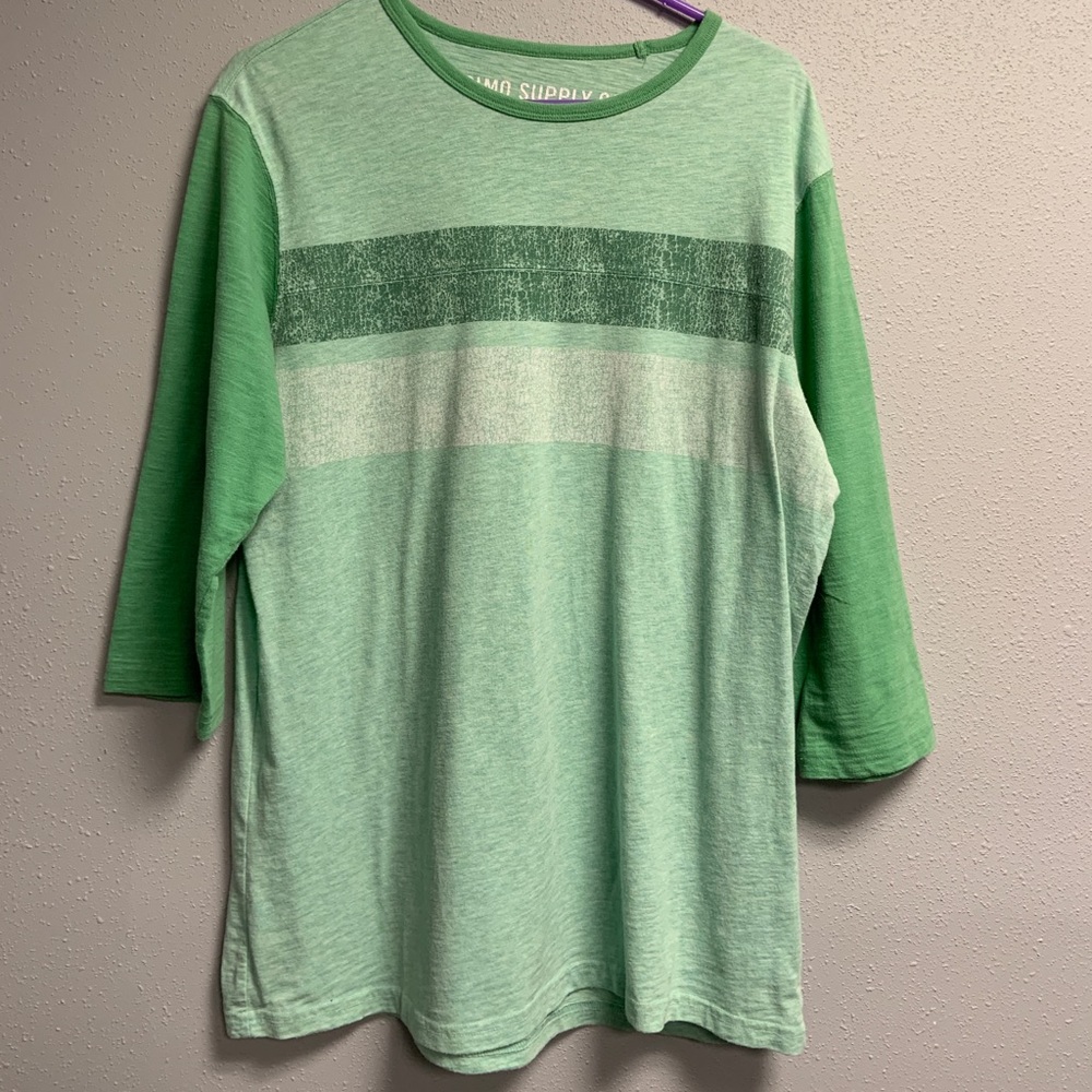 Green baseball tee